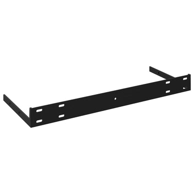 Floating Wall Shelf Black 60x23.5x3.8 cm MDF