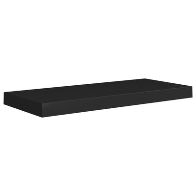 Floating Wall Shelves 4 pcs Black 60x23.5x3.8 cm MDF