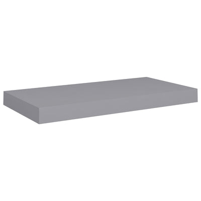 Floating Wall Shelf Grey 50x23x3.8 cm MDF