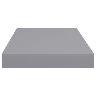 Floating Wall Shelf Grey 50x23x3.8 cm MDF