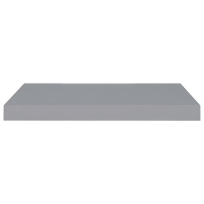 Floating Wall Shelf Grey 60x23.5x3.8 cm MDF