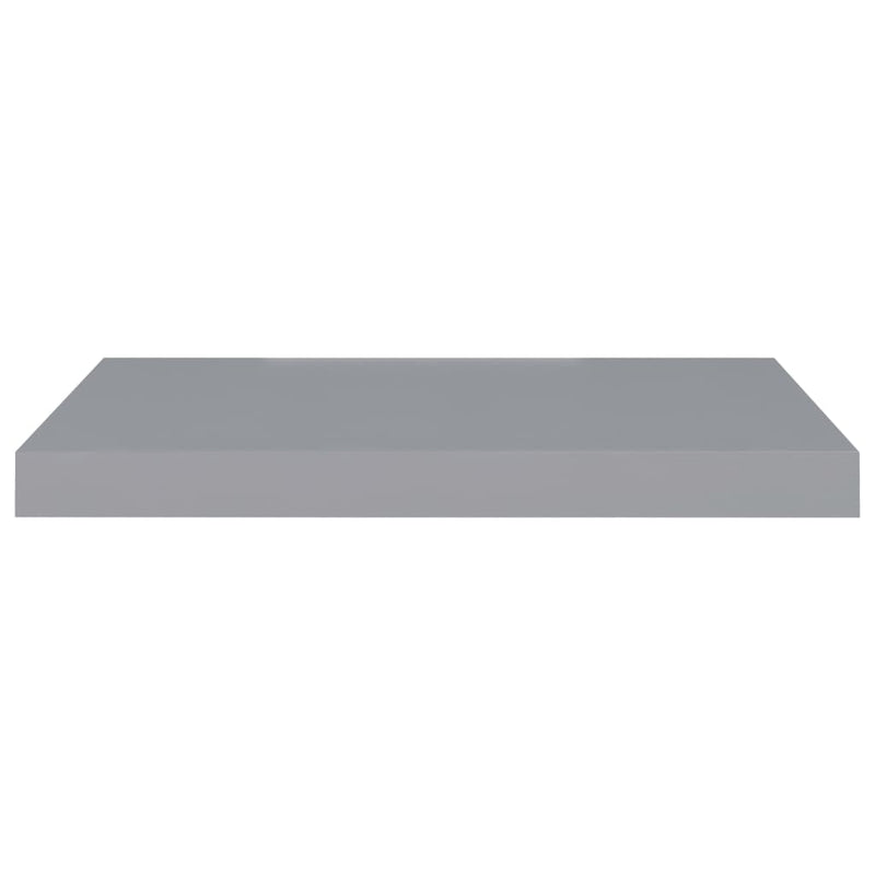 Floating Wall Shelf Grey 60x23.5x3.8 cm MDF