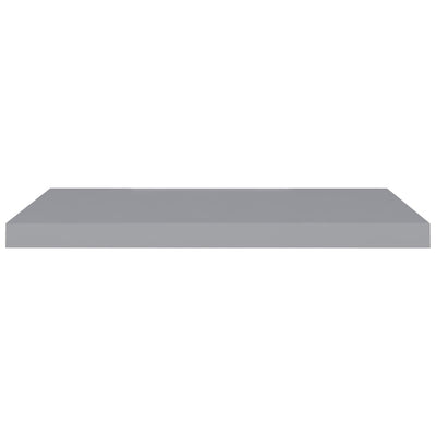 Floating Wall Shelf Grey 80x23.5x3.8 cm MDF