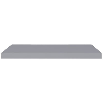 Floating Wall Shelves 2 pcs Grey 80x23.5x3.8 cm MDF