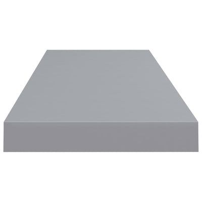 Floating Wall Shelves 2 pcs Grey 80x23.5x3.8 cm MDF