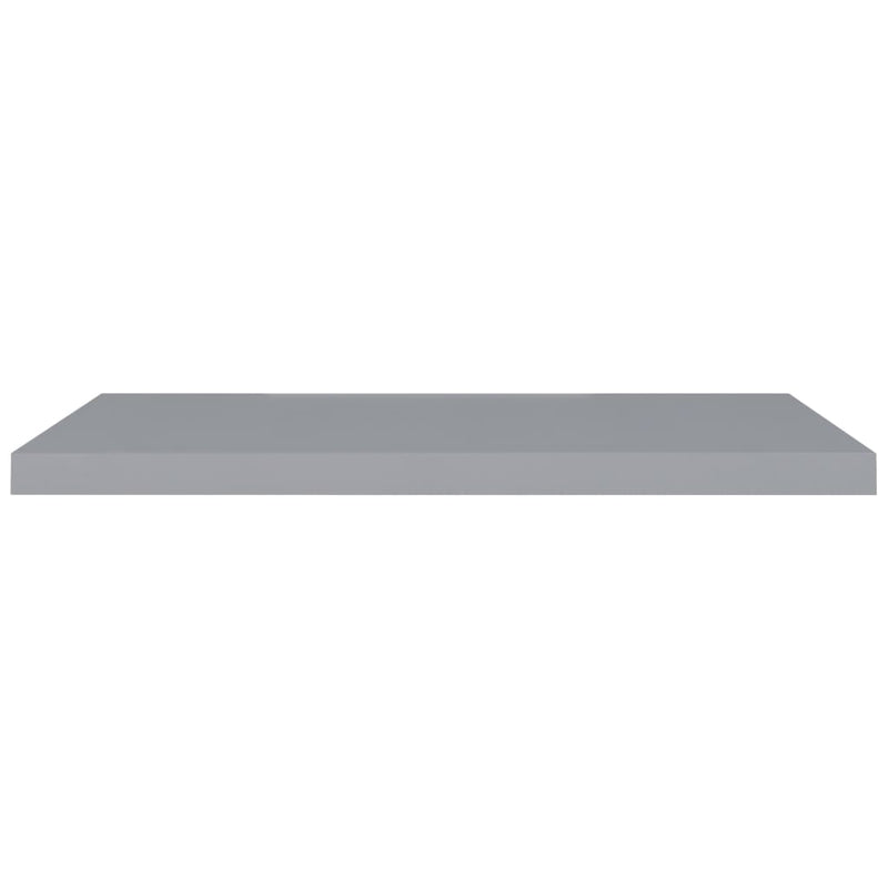 Floating Wall Shelf Grey 90x23.5x3.8 cm MDF