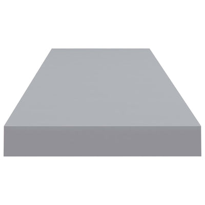 Floating Wall Shelf Grey 90x23.5x3.8 cm MDF