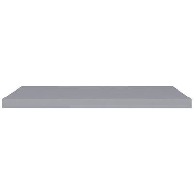 Floating Wall Shelves 2 pcs Grey 90x23.5x3.8 cm MDF