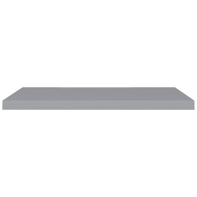 Floating Wall Shelves 4 pcs Grey 90x23.5x3.8 cm MDF