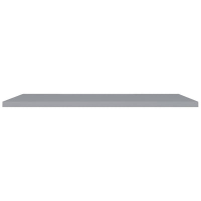 Floating Wall Shelf Grey 120x23.5x3.8 cm MDF