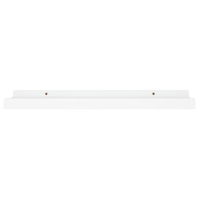 Picture Frame Ledge Shelves 2 pcs White 40x9x3 cm MDF