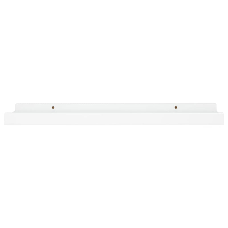 Picture Frame Ledge Shelves 2 pcs White 40x9x3 cm MDF