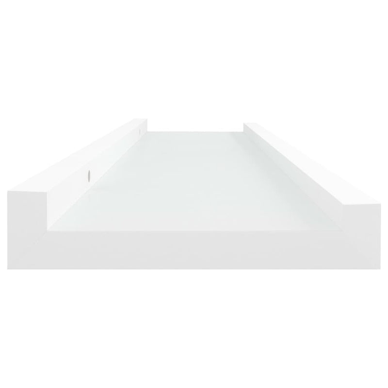 Picture Frame Ledge Shelves 2 pcs White 40x9x3 cm MDF