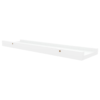 Picture Frame Ledge Shelves 2 pcs White 40x9x3 cm MDF