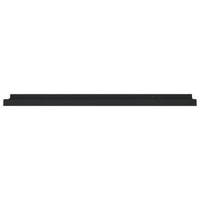 Picture Frame Ledge Shelves 2 pcs Black 80x9x3 cm MDF