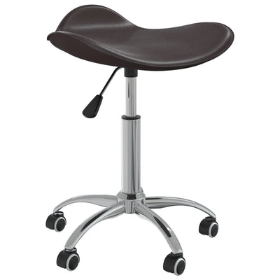 Salon Spa Stool Brown Faux Leather