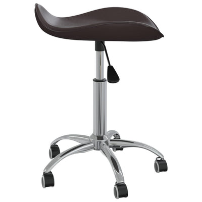 Salon Spa Stool Brown Faux Leather