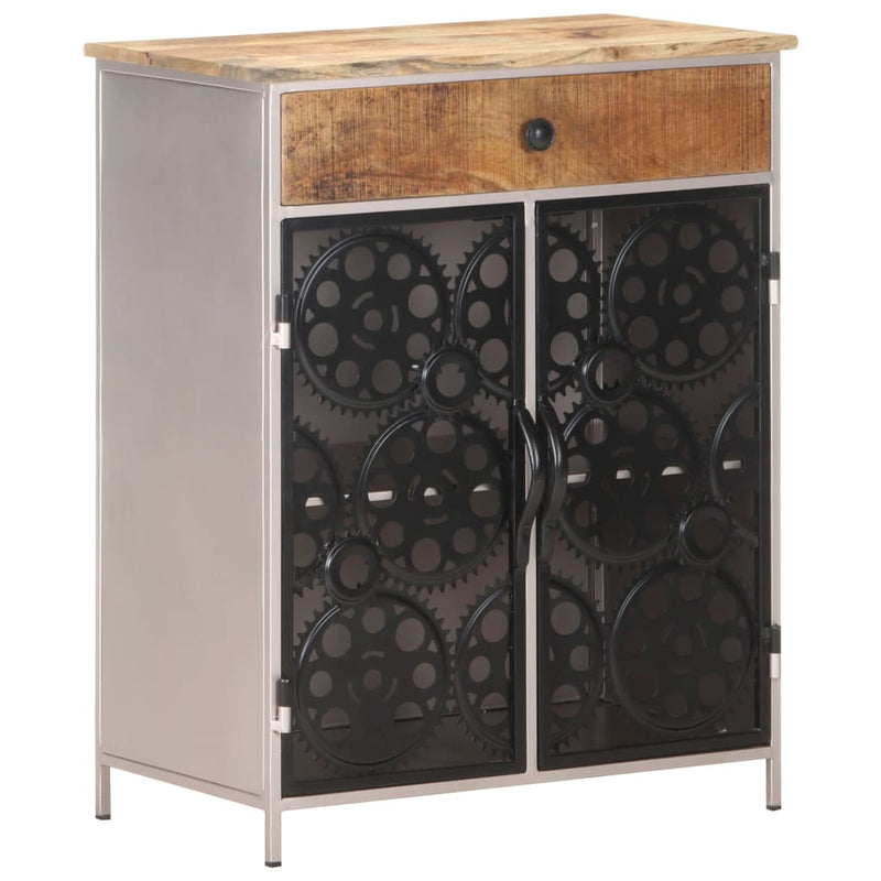 Sideboard 60x35x75 cm Rough Mango Wood & Iron