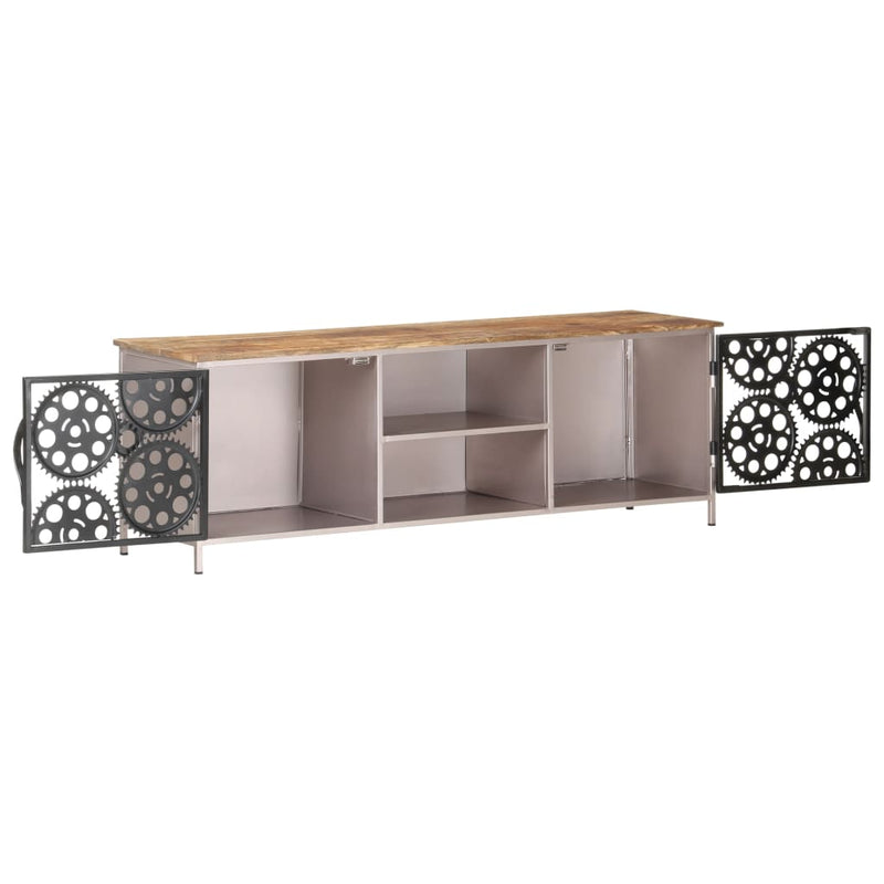 TV Cabinet 120x30x40 cm Rough Mango Wood