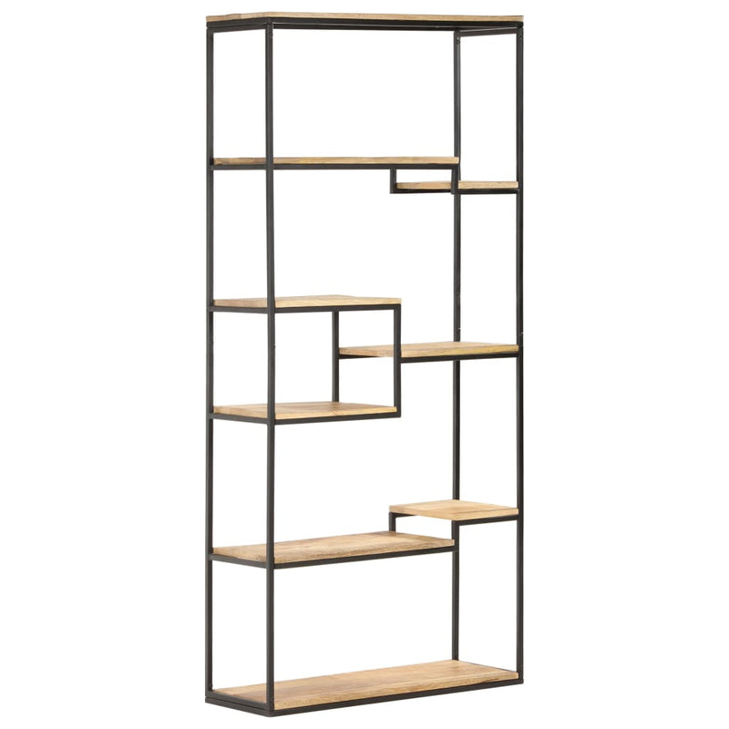 Bookcase 80x30x180 cm Rough Mango Wood