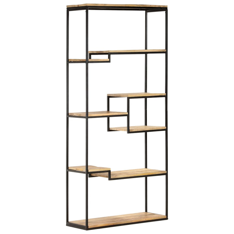 Bookcase 80x30x180 cm Rough Mango Wood