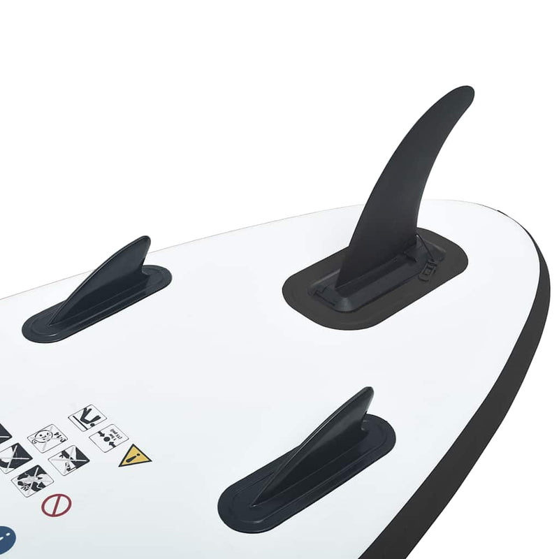 Inflatable Stand up Paddle Board Set Black and White