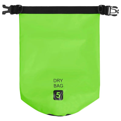 Dry Bag Green 5 L PVC