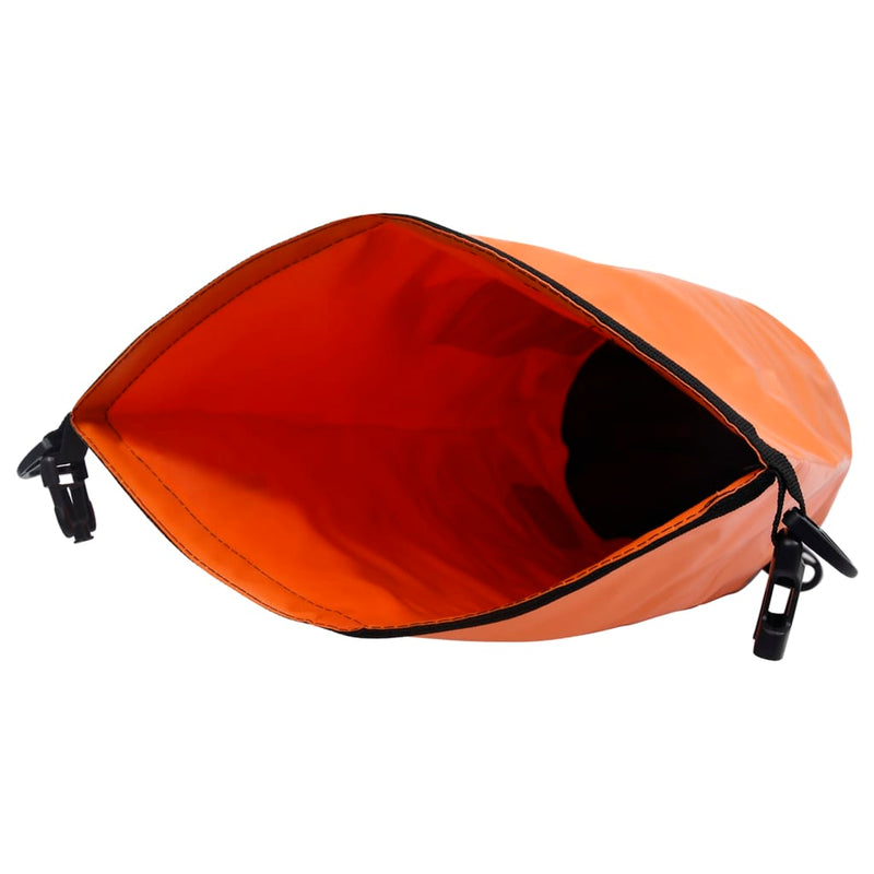 Dry Bag with Zipper Orange 15 L PVC