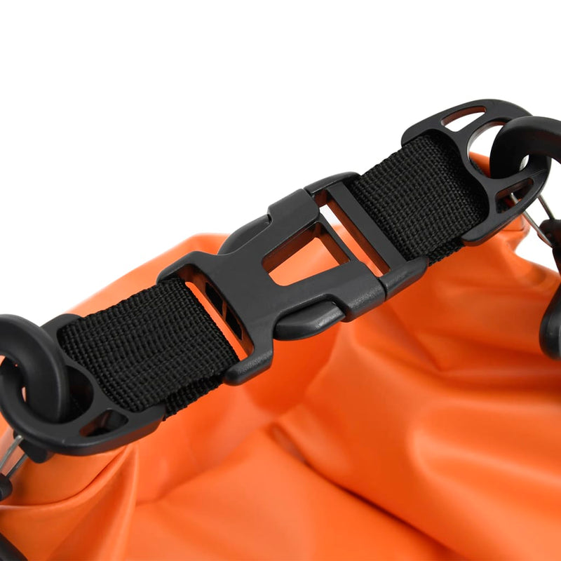 Dry Bag with Zipper Orange 15 L PVC