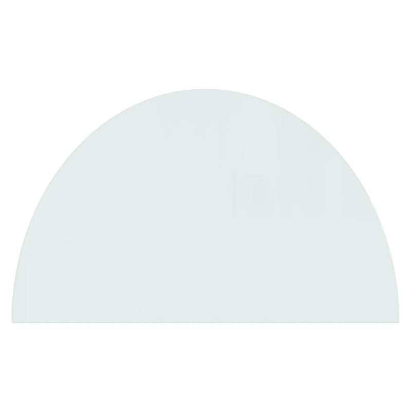 Fireplace Glass Plate Half Round 1000x600 mm