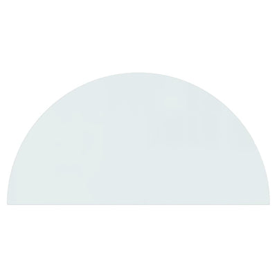 Fireplace Glass Plate Half Round 1200x600 mm