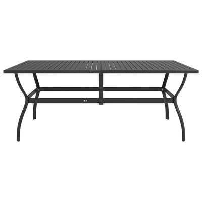 Garden Table Anthracite 190x80x72 cm Steel