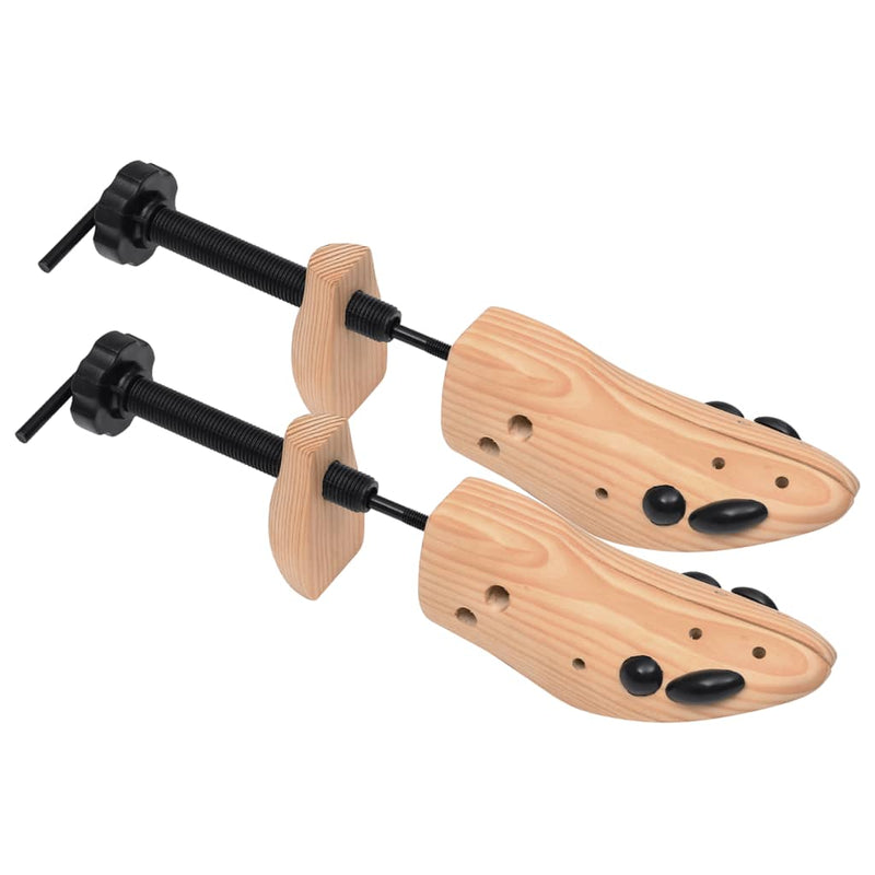 Shoe Trees 2 Pairs Size 36-40 Solid Wood Pine