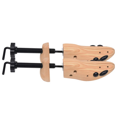 Shoe Trees 2 Pairs Size 36-40 Solid Wood Pine