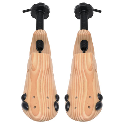 Shoe Trees 2 Pairs Size 36-40 Solid Wood Pine