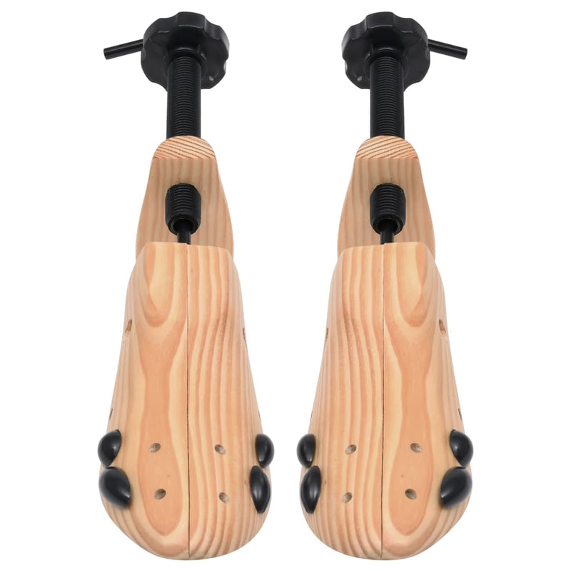 Shoe Trees 2 Pairs Size 36-40 Solid Wood Pine