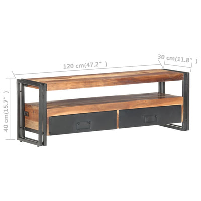 TV Cabinet 120x30x40 cm Solid Wood