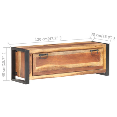 Shoe Cabinet 120x35x40 cm Solid Wood