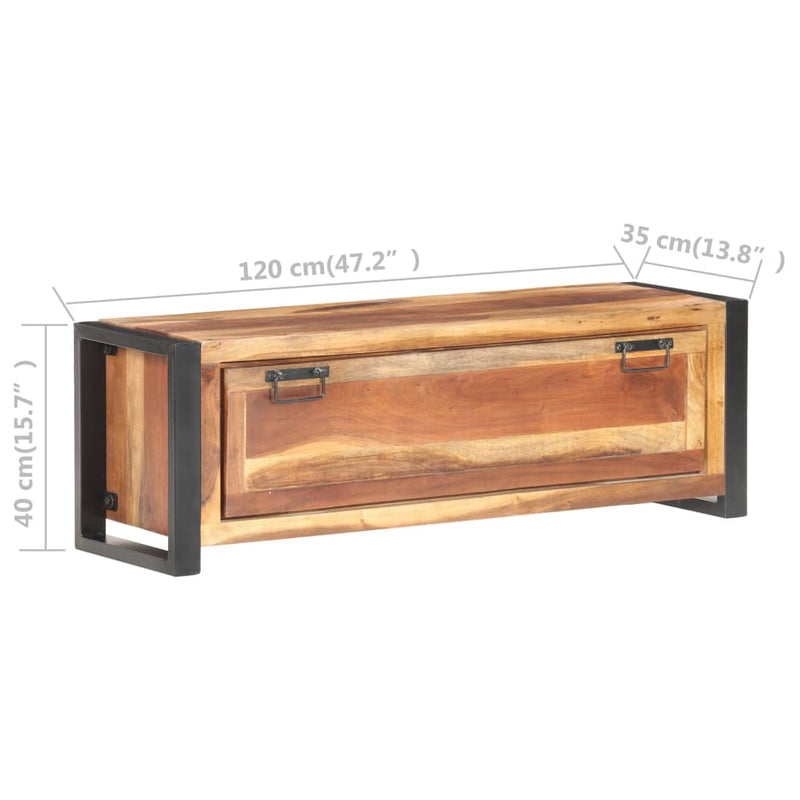 Shoe Cabinet 120x35x40 cm Solid Wood