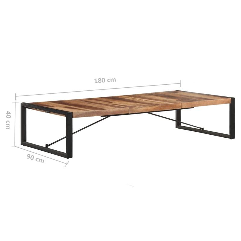 Coffee Table 180x90x40 cm Solid Wood