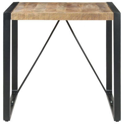 Dining Table 80x80x75 cm Rough Mango Wood