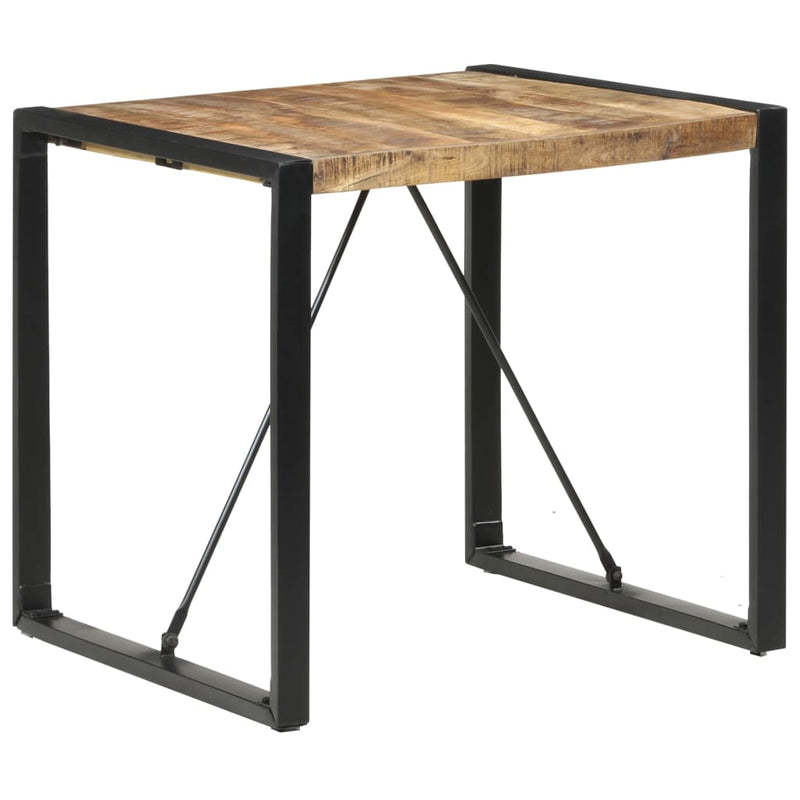 Dining Table 80x80x75 cm Rough Mango Wood