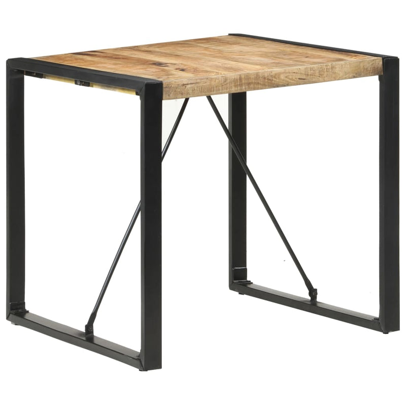 Dining Table 80x80x75 cm Rough Mango Wood