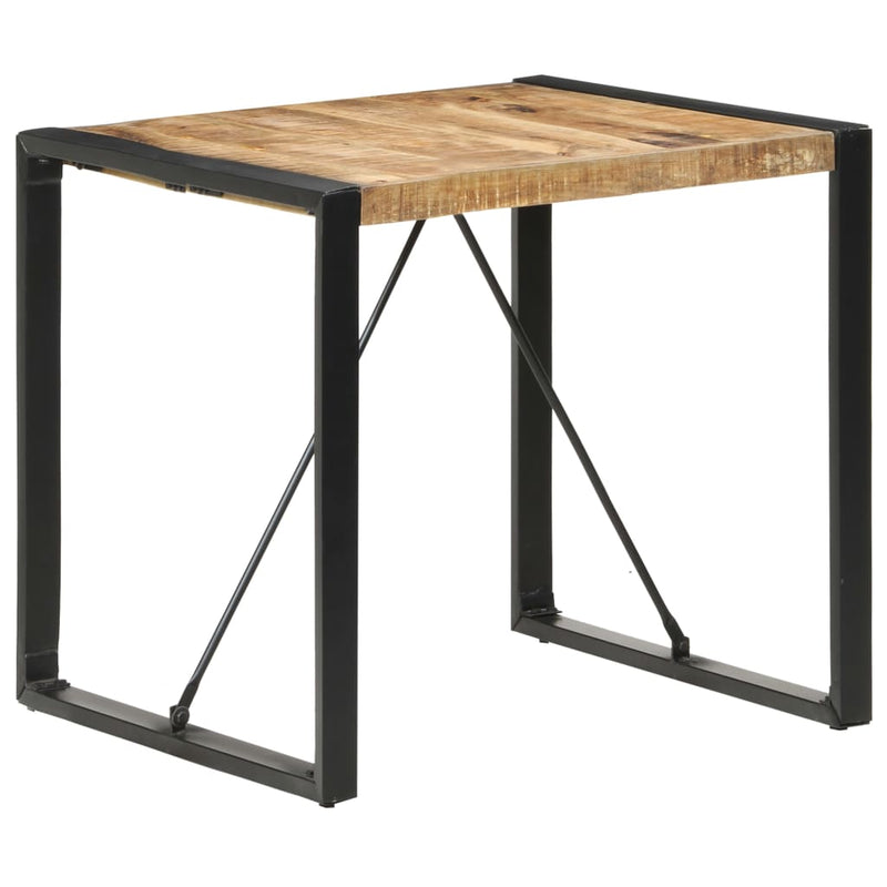 Dining Table 80x80x75 cm Rough Mango Wood