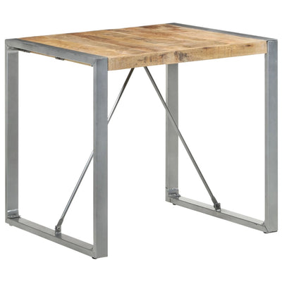 Dining Table 80x80x75 cm Rough Mango Wood