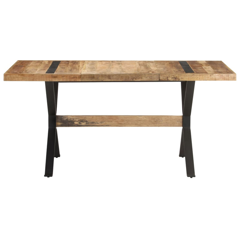 Dining Table 160x80x76 cm Rough Mango Wood