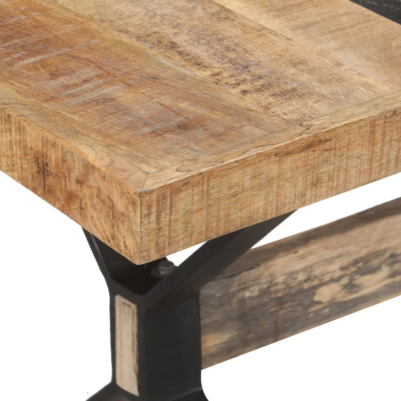 Dining Table 160x80x76 cm Rough Mango Wood