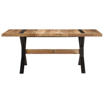 Dining Table 180x90x76 cm Rough Mango Wood