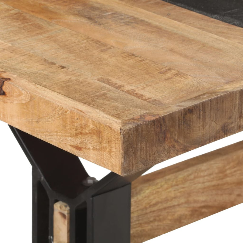 Dining Table 180x90x76 cm Rough Mango Wood