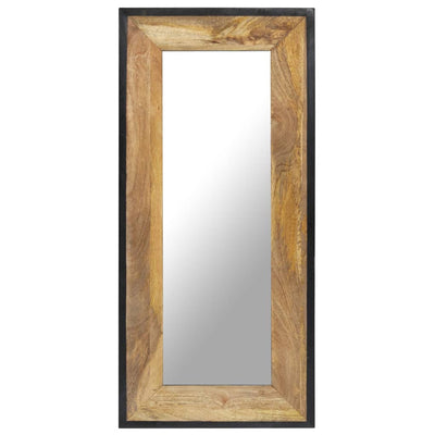 Mirror 110x50 cm Solid Mango Wood